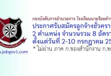 กองบังคับการอำนวยการ โรงเรียนนายร้อยตำรวจ รับสมัครลูกจ้างชั่วคราว 8 อัตรา