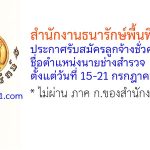 สำนักงานธนารักษ์พื้นที่อุดรธานี รับสมัครลูกจ้างชั่วคราว ตำแหน่งนายช่างสำรวจ