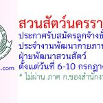 สวนสัตว์นครราชสีมา รับสมัครลูกจ้างชั่วคราว ประจำงานพัฒนากายภาพ ฝ่ายพัฒนาสวนสัตว์