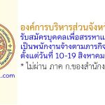 องค์การบริหารส่วนจังหวัดนนทบุรี รับสมัครบุคคลเพื่อสรรหาและเลือกสรรเป็นพนักงานจ้างตามภารกิจ 25 อัตรา