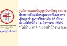ศูนย์การแพทย์ปัญญานันทภิกขุ ชลประทาน รับสมัครบุคคลเพื่อสรรหาเป็นลูกจ้างมหาวิทยาลัย 16 อัตรา